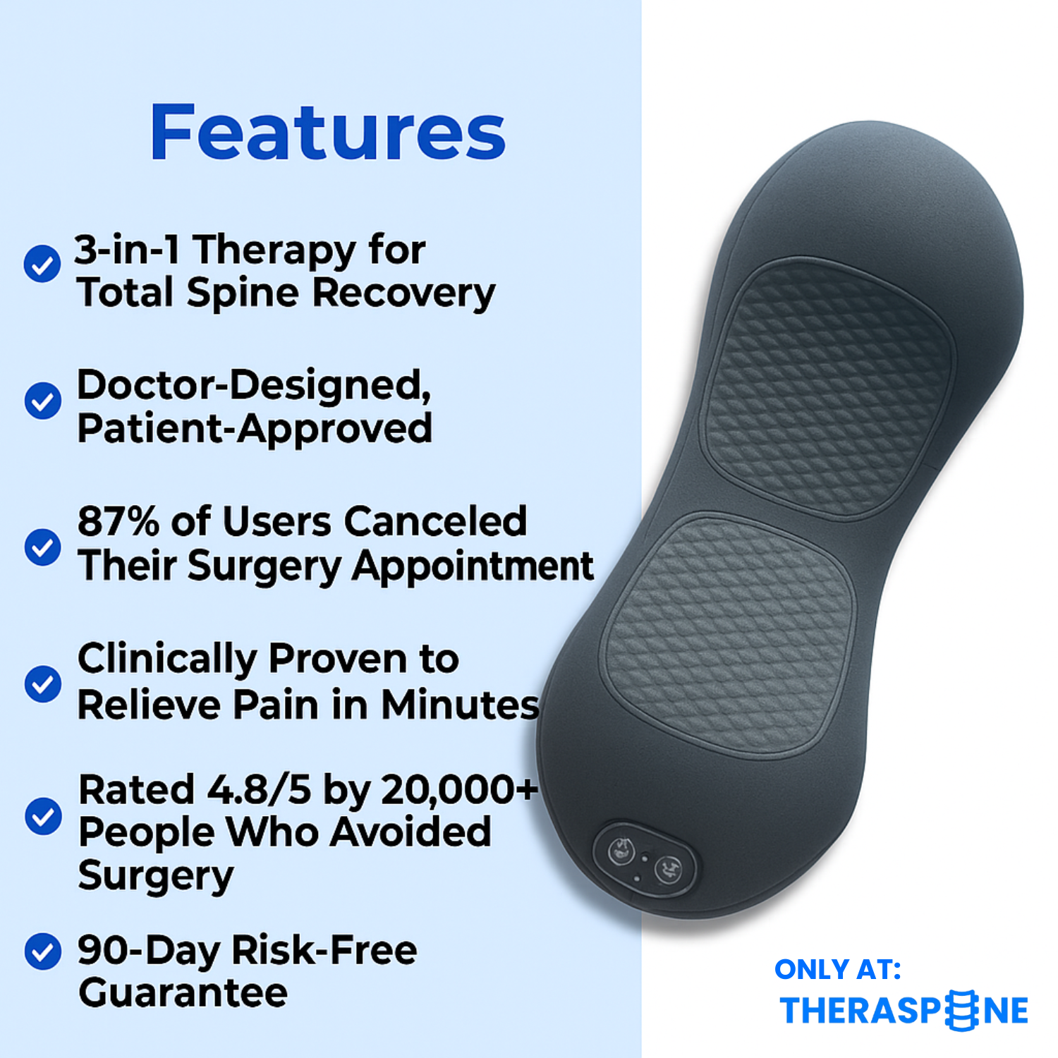 Copy TheraSpine™ Triple-Action Therapy Massager TheraSpine™